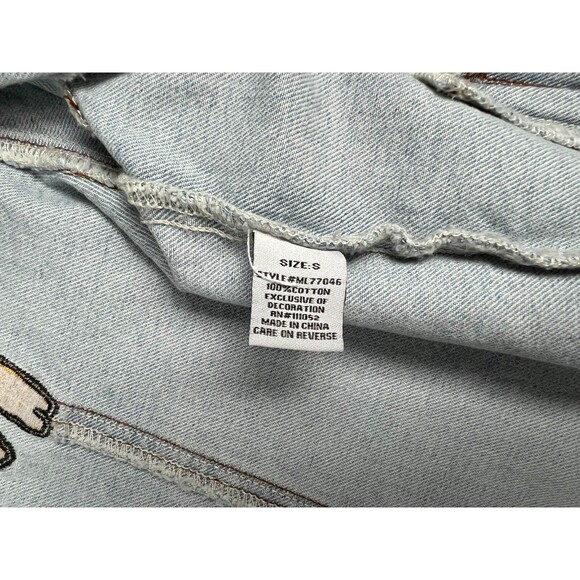 222 Maroon 5 Jean Jacket  Size S  Unisex  Concert Tour Merch  Embroidered Denim - Picture 8 of 9